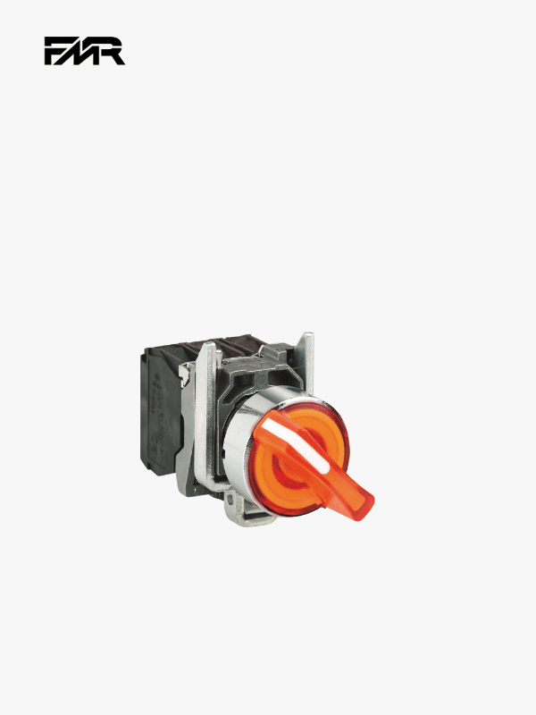 Bouton tournant à voyant 2 position